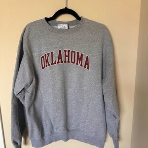 Champion Gray Oklahoma Crewneck Sweater
